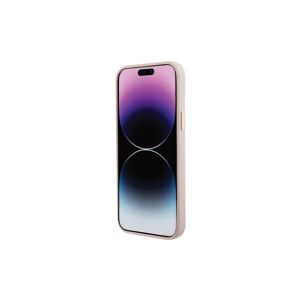 Hurtownia GSM - Etui Guess GUHCP15SM4DGPP iPhone 15 světle růžový/pink hardcase Silicone Logo Strass 4G - GUE3017 - {ean13} - Hurt