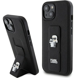Hurtownia GSM - Etui Karl Lagerfeld KLHCP15MGSAKCPK iPhone 15 Plus negru/black hardcase Gripstand Saffiano Etui Karl&Choupette Pins - KLD1792 - {ean13} - Hurt
