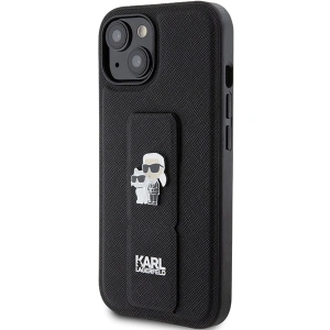 Hurtownia GSM - Etui Karl Lagerfeld KLHCP15MGSAKCPK iPhone 15 Plus negru/black hardcase Gripstand Saffiano Etui Karl&Choupette Pins - KLD1792 - {ean13} - Hurt