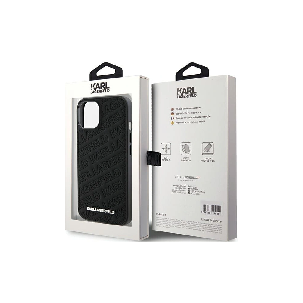 Hurtownia GSM - Etui Karl Lagerfeld KLHCP15MPQKPMK iPhone 15 Plus černé/black hardcase Quilted K Pattern - KLD1793 - {ean13} - Hurt