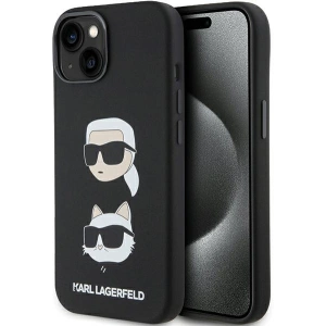 Hurtownia GSM - Etui Karl Lagerfeld KLHCP15MSDHKCNK iPhone 15 Plus negru/black Silicon Etui Karl&Choupette Head - KLD1795 - {ean13} - Hurt