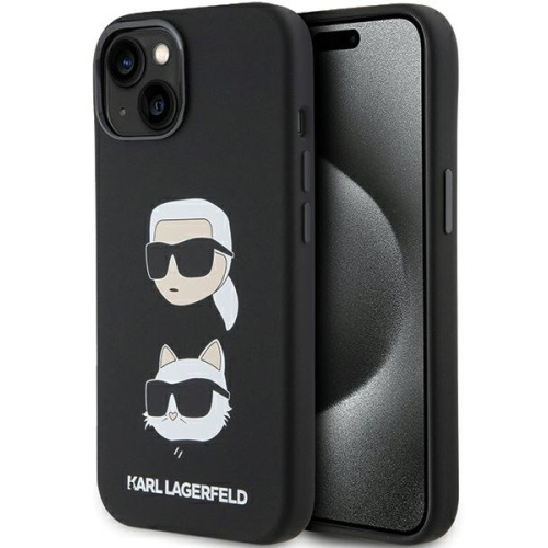 Hurtownia Karl Lagerfeld - 3666339164805 - KLD1795 - Etui Karl Lagerfeld KLHCP15MSDHKCNK iPhone 15 Plus czarny/black Silicone Etui Karl&Choupette Head - B2B homescreen