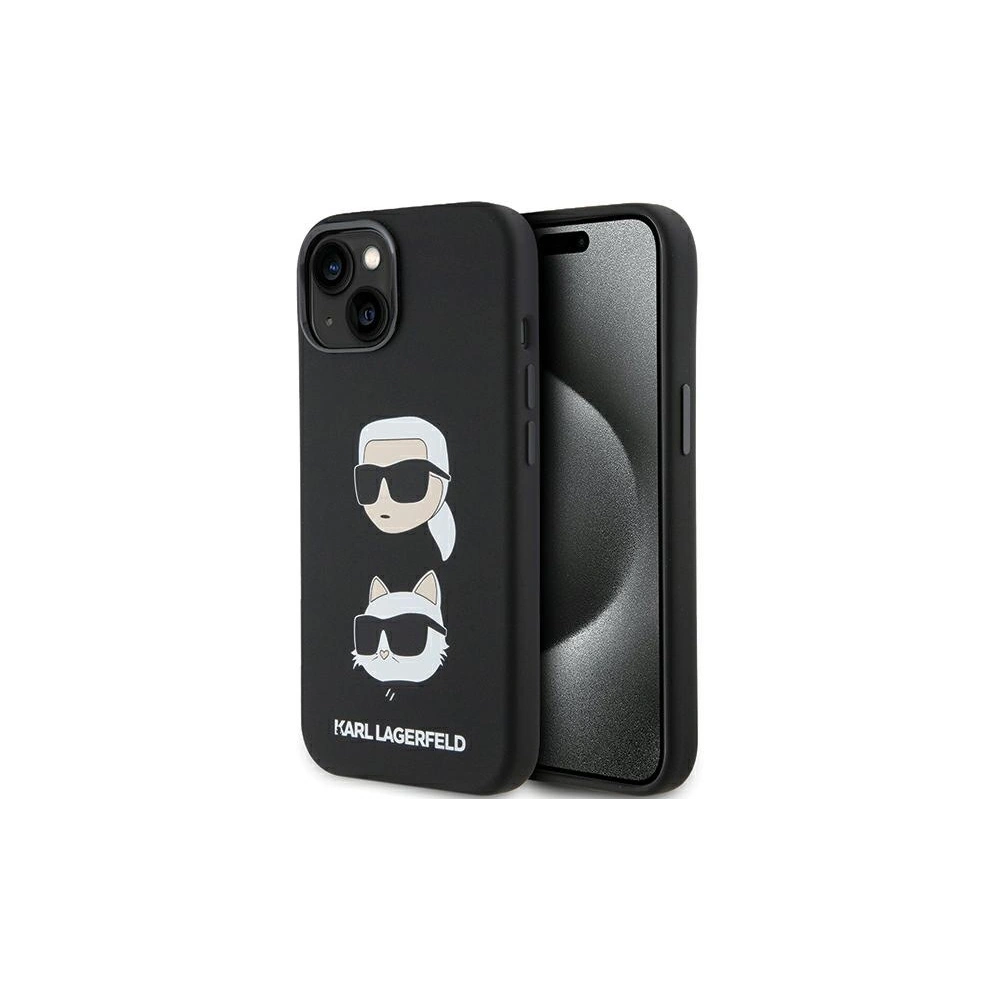 Hurtownia GSM - Etui Karl Lagerfeld KLHCP15MSDHKCNK iPhone 15 Plus černé/black silikonové etui Karl&Choupette Head - KLD1795 - {ean13} - Hurt