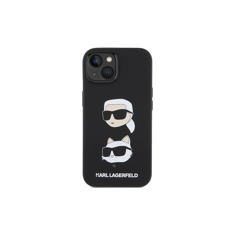 Wholesale Karl Lagerfeld KLHCP15MSDHKCNK iPhone 15 Plus czarny/black Silicone Karl&Choupette Head - KLD1795 - {ean13} - Hurt