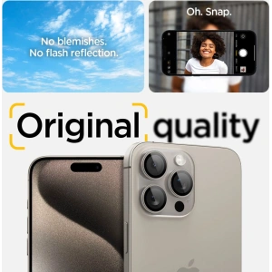 Hurtownia GSM - Osloane Aparat Spigen Optik.tr EZ Fit Camera Protector 2-pachet iPhone 14 Pro / Pro Max / 15 Pro / Pro Max Titanium Natural - SPN3201 - {ean13} - Hurt
