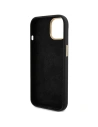 Guess GUHCP15SSMBSLK iPhone 15 czarny/black hardcase Silicone Script Metal Logo & Frame
