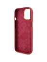 Guess GUHCP15SSMBSLM iPhone 15 magenta hardcase Silicone Script Metal Logo & Frame