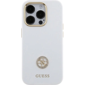 Hurtownia GSM - Etui Guess GUHCP15XM4DGPH iPhone 15 Pro Max bílý/white hardcase Silicone Logo Strass 4G - GUE3023 - {ean13} - Hurt