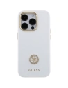 Hurtownia GSM - Case Guess GUHCP15XM4DGPH iPhone 15 Pro Max weiß/white hardcase Silikon Logo Strass 4G - GUE3023 - {ean13} - Hurt
