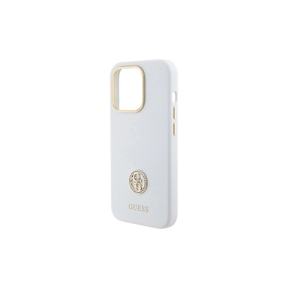 Hurtownia GSM - Etui Guess GUHCP15XM4DGPH iPhone 15 Pro Max fehér/white hardcase Szilikon Logó Strassz 4G - GUE3023 - {ean13} - Hurt