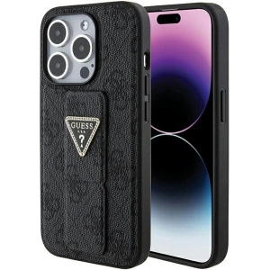Hurtownia GSM - Etui Guess GUHCP15XPGS4TDK iPhone 15 Pro Max černý/black hardcase Grip Stand 4G Triangle Strass - GUE3024 - {ean13} - Hurt