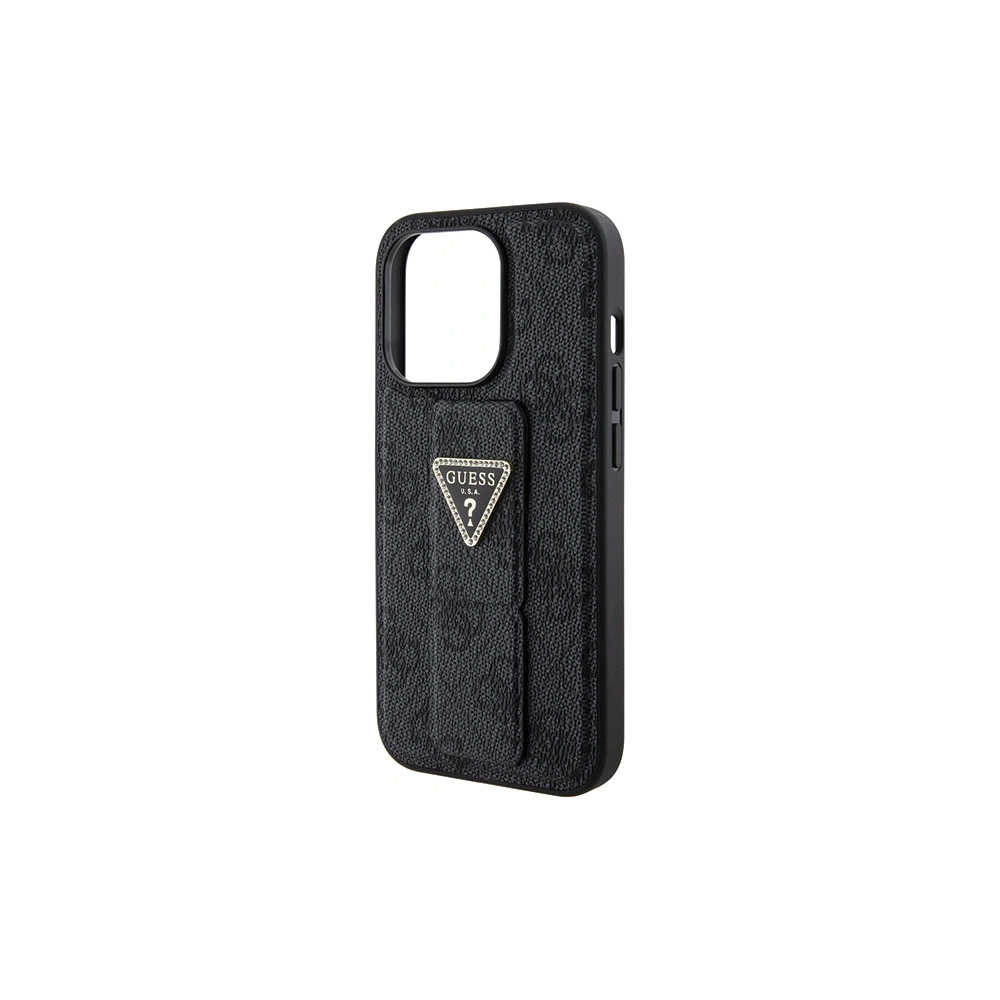 Wholesale Guess GUHCP15XPGS4TDK iPhone 15 Pro Max czarny/black hardcase Grip Stand 4G Triangle Strass - GUE3024 - {ean13} - Hurt