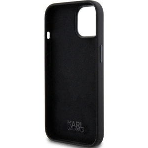 Etui Karl Lagerfeld KLHCP15MSMHCNPK iPhone 15 Plus czarny/black Silicone Choupette Metal Pin