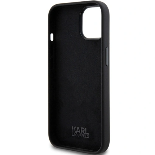 Etui Karl Lagerfeld KLHCP15MSMHCNPK iPhone 15 Plus czarny/black Silicone Choupette Metal Pin