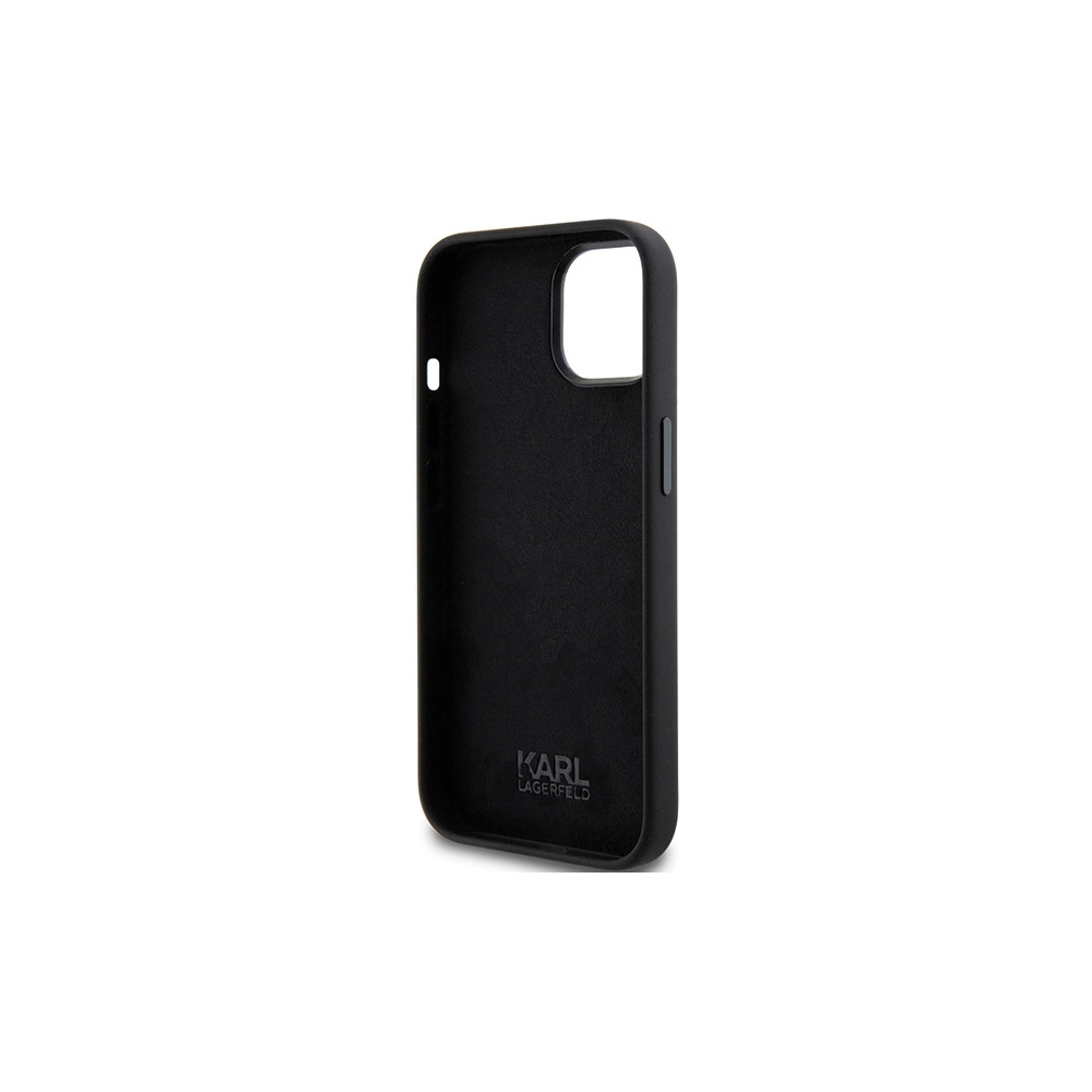 Hurtownia GSM - Etui Karl Lagerfeld KLHCP15MSMHCNPK iPhone 15 Plus fekete/sz black Szilikon Choupette Fém Gomb - KLD1796 - {ean13} - Hurt