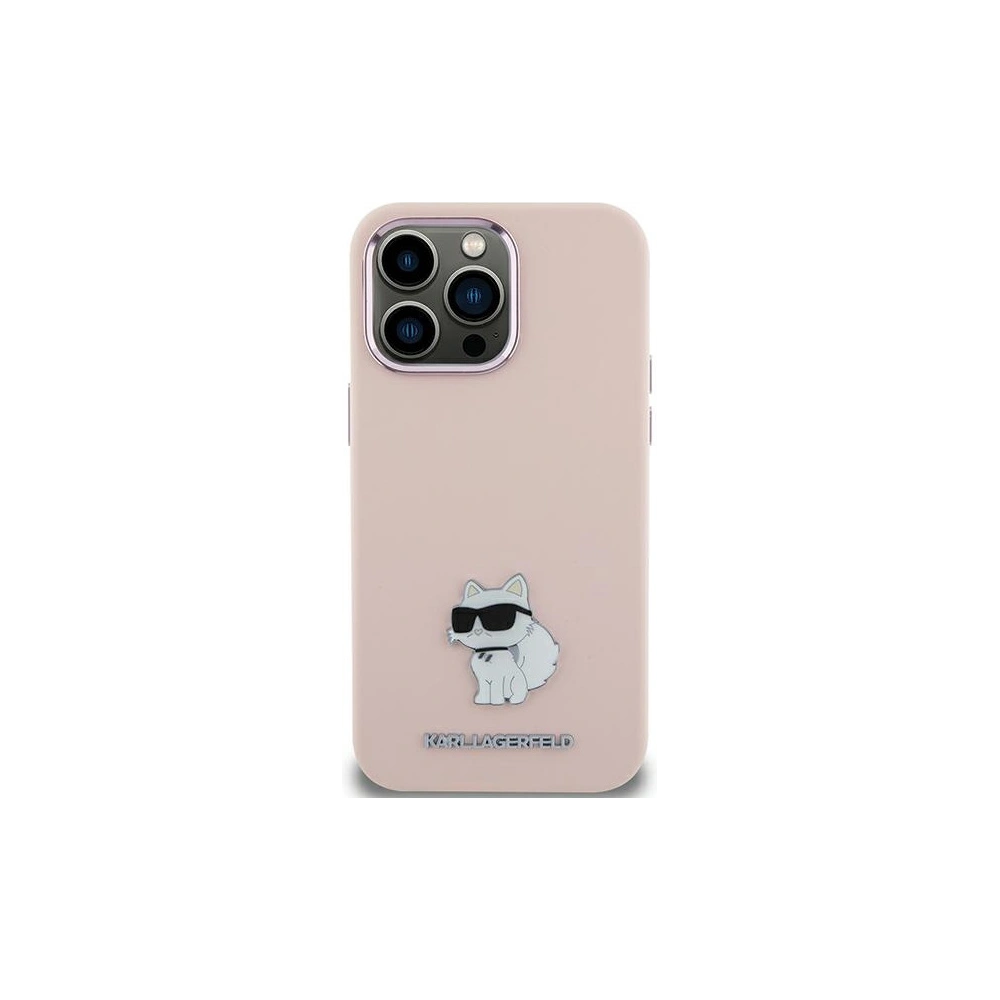 Hurtownia GSM - Case Karl Lagerfeld KLHCP15MSMHCNPP iPhone 15 Plus rosa/pink Silikon Choupette Metal Pin - KLD1797 - {ean13} - Hurt