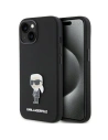 Etui Karl Lagerfeld KLHCP15MSMHKNPK iPhone 15 Plus czarny/black Silicone Ikonik Metal Pin