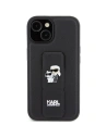 Hurtownia GSM - Etui Karl Lagerfeld KLHCP15SGSAKCPK iPhone 15 černé/black hardcase Gripstand Saffiano Etui Karl&Choupette Pins - KLD1800 - {ean13} - Hurt