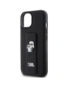 Hurtownia GSM - Etui Karl Lagerfeld KLHCP15SGSAKCPK iPhone 15 černé/black hardcase Gripstand Saffiano Etui Karl&Choupette Pins - KLD1800 - {ean13} - Hurt