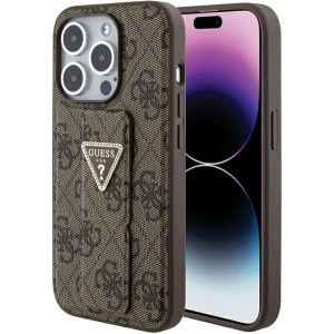 Hurtownia GSM - Case Guess GUHCP15XPGS4TDW iPhone 15 Pro Max braun/brown Hardcase Grip Stand 4G Triangle Strass - GUE3025 - {ean13} - Hurt