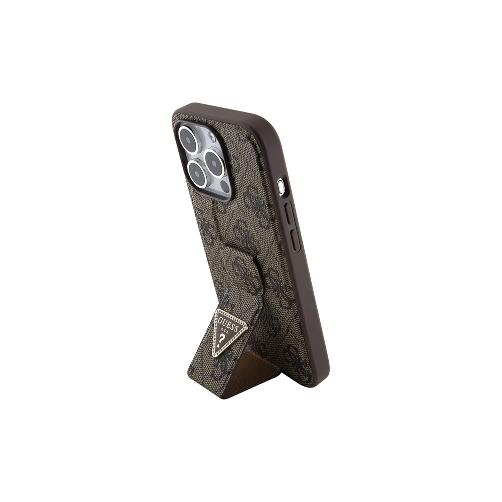 Hurtownia GSM - Case Guess GUHCP15XPGS4TDW iPhone 15 Pro Max braun/brown Hardcase Grip Stand 4G Triangle Strass - GUE3025 - {ean13} - Hurt