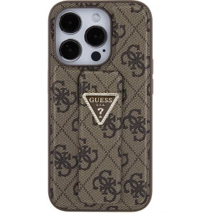 Hurtownia GSM - Etui Guess GUHCP15XPGS4TDW iPhone 15 Pro Max hnědý/brown hardcase Grip Stand 4G Triangle Strass - GUE3025 - {ean13} - Hurt