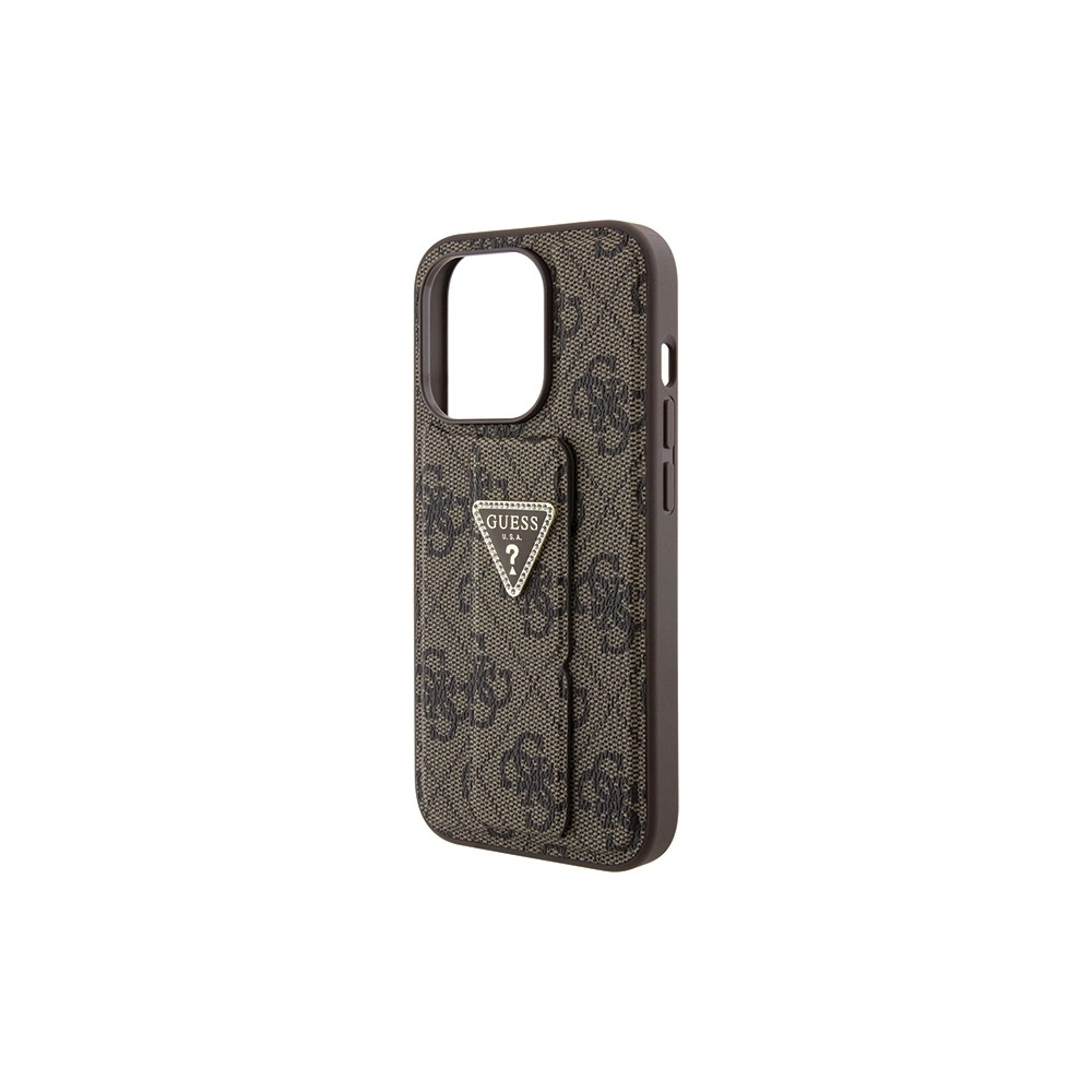 Hurtownia GSM - Case Guess GUHCP15XPGS4TDW iPhone 15 Pro Max braun/brown Hardcase Grip Stand 4G Triangle Strass - GUE3025 - {ean13} - Hurt