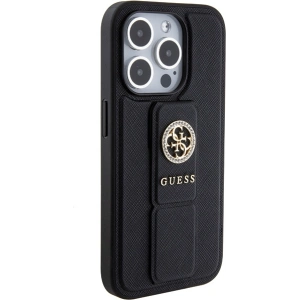 Hurtownia GSM - Etui Guess GUHCP15XPGSSADK iPhone 15 Pro Max černý/black hardcase Grip Stand 4G Saffiano Strass - GUE3026 - {ean13} - Hurt