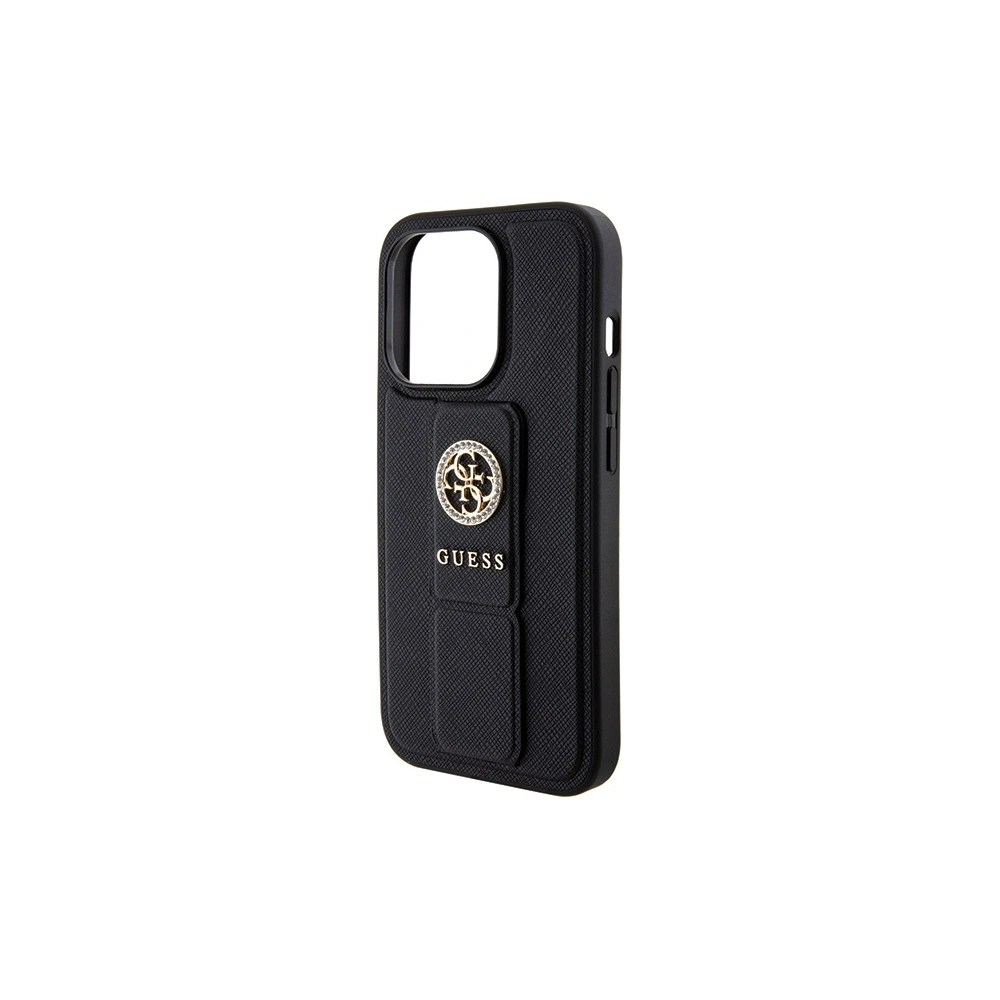 Hurtownia GSM - Case Guess GUHCP15XPGSSADK iPhone 15 Pro Max schwarz/black hardcase Grip Stand 4G Saffiano Strass - GUE3026 - {ean13} - Hurt