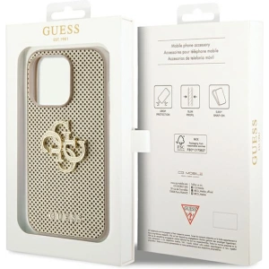 Hurtownia GSM - Etui Guess GUHCP15XPSP4LGD iPhone 15 Pro Max aurie/gold hardcase Perforated 4G Glitter - GUE3027 - {ean13} - Hurt