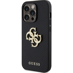 Hurtownia GSM - Etui Guess GUHCP15XPSP4LGK iPhone 15 Pro Max fekete/black hardcase bőr perforált 4G csillogó logó - GUE3028 - {ean13} - Hurt