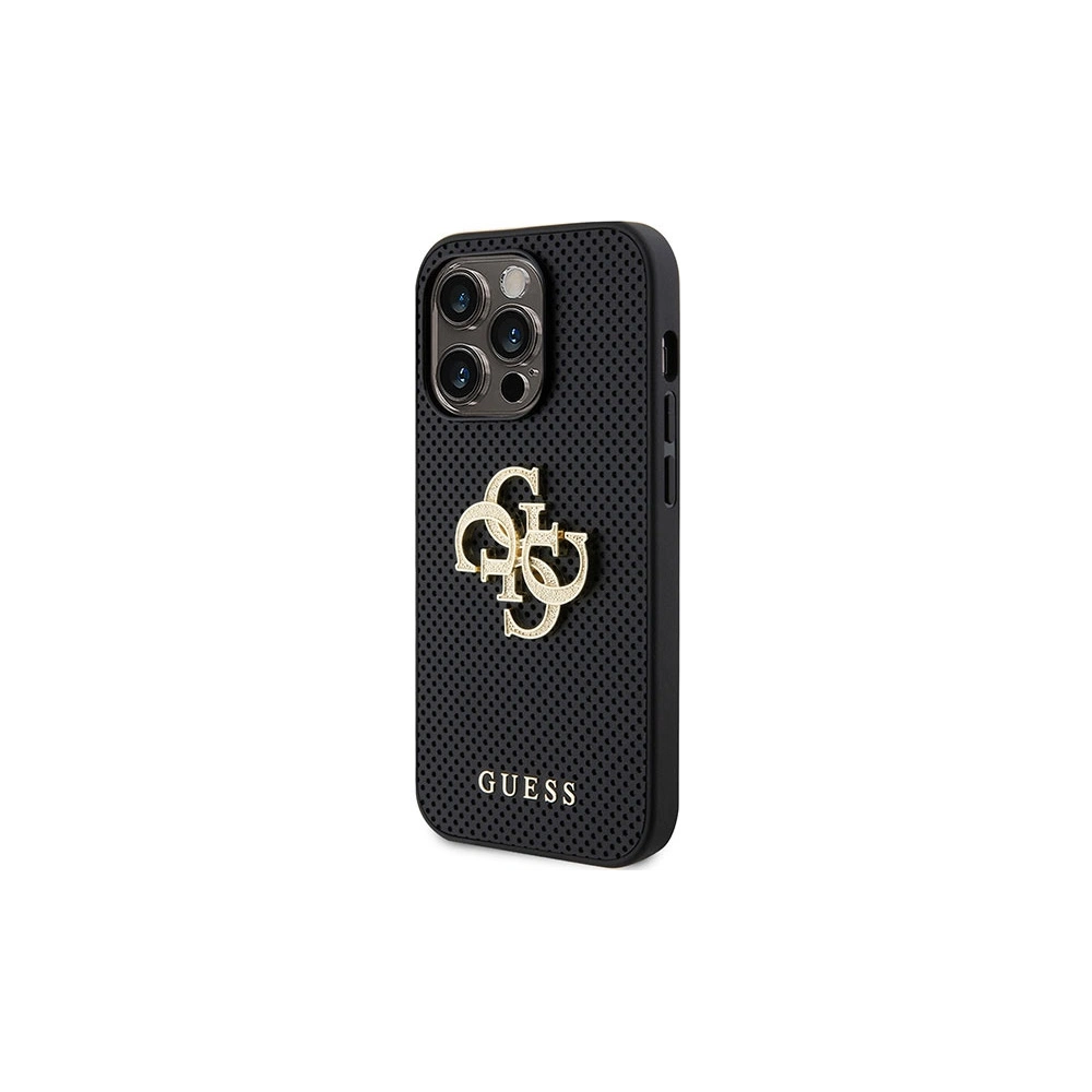 Hurtownia GSM - Case Guess GUHCP15XPSP4LGK iPhone 15 Pro Max schwarz/black hardcase Leder Perforiert 4G Glitter Logo - GUE3028 - {ean13} - Hurt