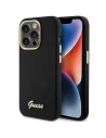 Hurtownia GSM - Case Guess GUHCP15XSMBSLK iPhone 15 Pro Max schwarz/hardcase Silikon Script Metall Logo & Rahmen - GUE3029 - {ean13} - Hurt
