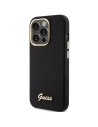 Hurtownia GSM - Case Guess GUHCP15XSMBSLK iPhone 15 Pro Max schwarz/hardcase Silikon Script Metall Logo & Rahmen - GUE3029 - {ean13} - Hurt