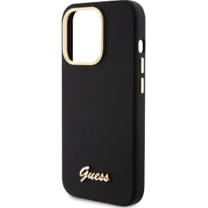 Wholesale Guess GUHCP15XSMBSLK iPhone 15 Pro Max czarny/black hardcase Silicone Script Metal Logo & Frame - GUE3029 - {ean13} - Hurt