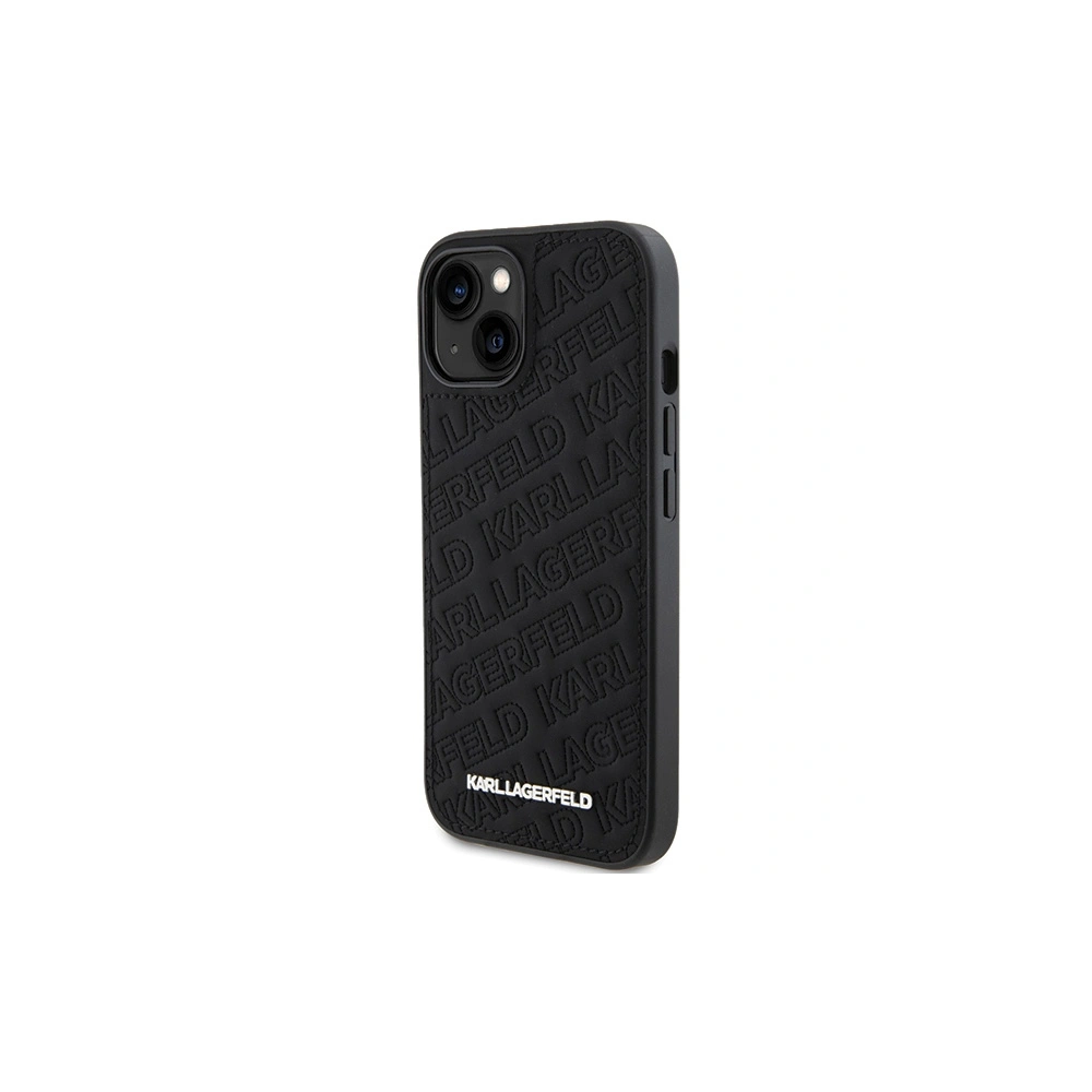 Hurtownia GSM - Case Karl Lagerfeld KLHCP15SPQKPMK iPhone 15 schwarz/black hardcase Quilted K Pattern - KLD1801 - {ean13} - Hurt