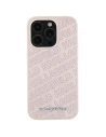 Case Karl Lagerfeld KLHCP15SPQKPMP iPhone 15 rosa/pink Hardcase mit gestepptem K-Muster