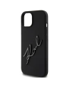 Etui Karl Lagerfeld KLHCP15SSKSBMCK iPhone 15 fekete/black kemény tok Szilikon Etui Karl Script