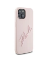 Etui Karl Lagerfeld KLHCP15SSKSBMCP iPhone 15 rózsaszín/pink keményház Szilikon Etui Karl Script