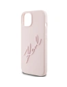 Etui Karl Lagerfeld KLHCP15SSKSBMCP iPhone 15 rózsaszín/pink keményház Szilikon Etui Karl Script