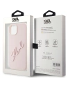 Etui Karl Lagerfeld KLHCP15SSKSBMCP iPhone 15 rózsaszín/pink keményház Szilikon Etui Karl Script