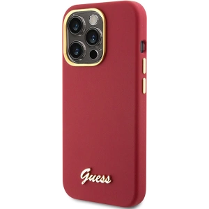 Hurtownia GSM - Etui Guess GUHCP15XSMBSLM Apple iPhone 15 Pro Max hardcase Silicon Script Metal Logo & Frame magenta - GUE3033 - {ean13} - Hurt