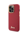 Wholesale Guess GUHCP15XSMBSLM Apple iPhone 15 Pro Max hardcase Silicone Script Metal Logo & Frame magenta - GUE3033 - {ean13} - Hurt