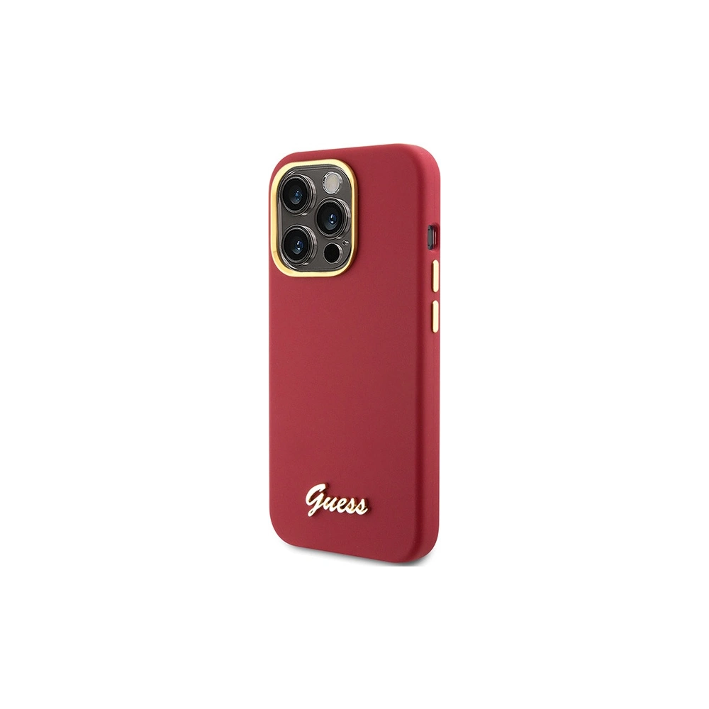 Hurtownia GSM - Etui Guess GUHCP15XSMBSLM Apple iPhone 15 Pro Max hardcase silikonový s kovovým logem a rámem magenta - GUE3033 - {ean13} - Hurt