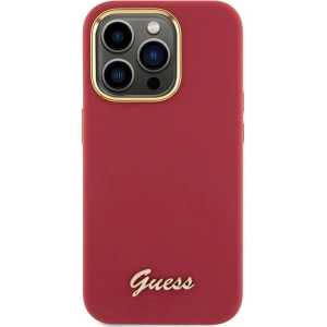 Hurtownia GSM - Etui Guess GUHCP15XSMBSLM Apple iPhone 15 Pro Max hardcase Silicon Script Metal Logo & Frame magenta - GUE3033 - {ean13} - Hurt