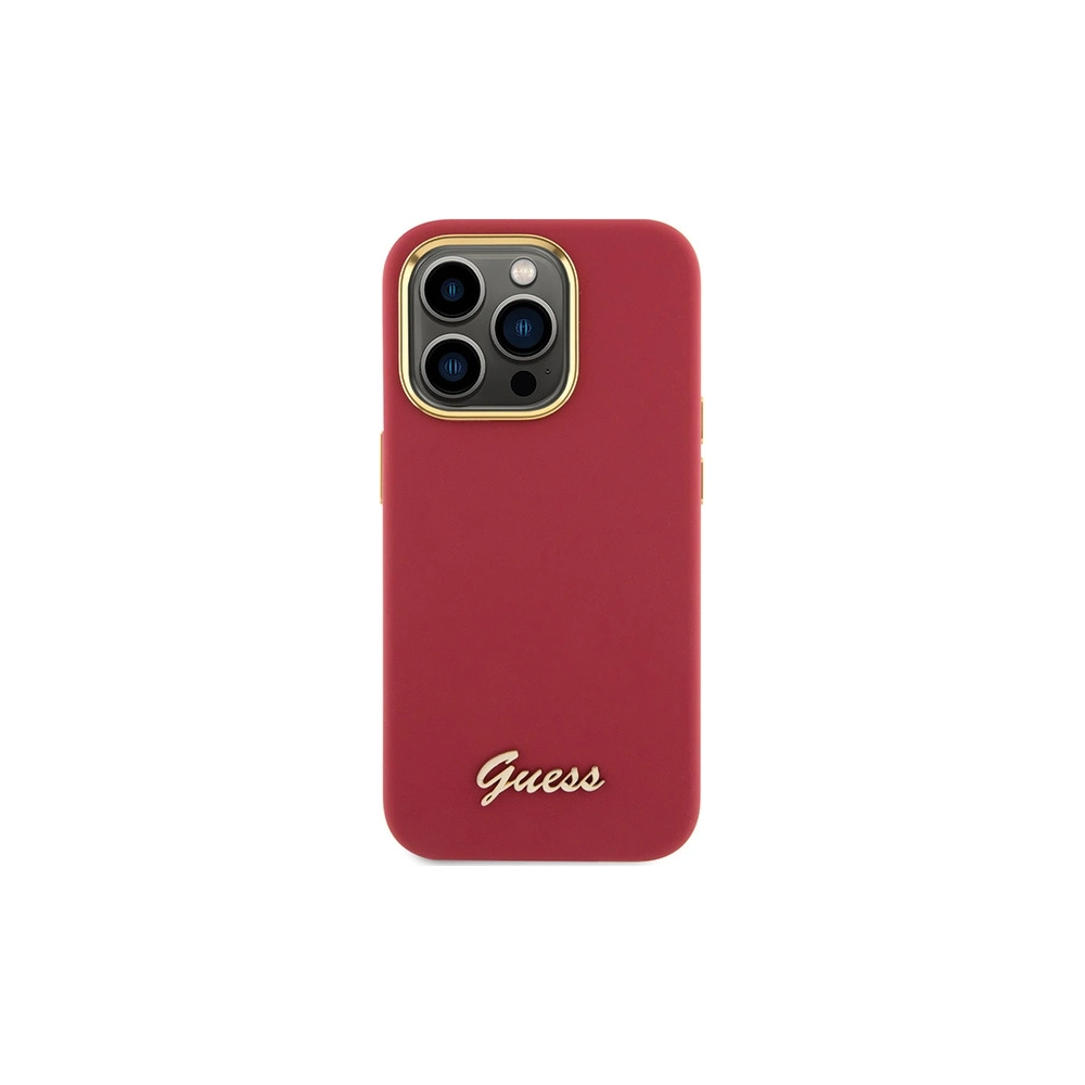 Hurtownia GSM - Etui Guess GUHCP15XSMBSLM Apple iPhone 15 Pro Max hardcase silikonový s kovovým logem a rámem magenta - GUE3033 - {ean13} - Hurt