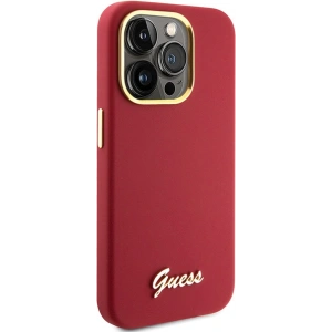 Hurtownia GSM - Etui Guess GUHCP15XSMBSLM Apple iPhone 15 Pro Max hardcase Silicon Script Metal Logo & Frame magenta - GUE3033 - {ean13} - Hurt