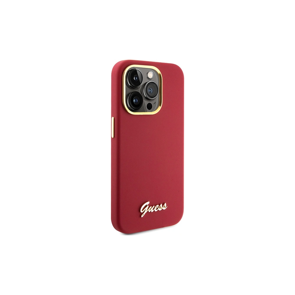 Hurtownia GSM - Etui Guess GUHCP15XSMBSLM Apple iPhone 15 Pro Max hardcase silikonový s kovovým logem a rámem magenta - GUE3033 - {ean13} - Hurt