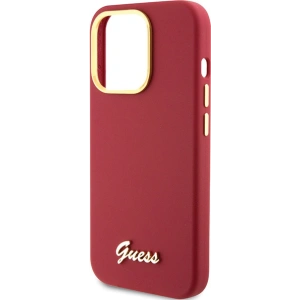 Hurtownia GSM - Etui Guess GUHCP15XSMBSLM Apple iPhone 15 Pro Max hardcase Silicon Script Metal Logo & Frame magenta - GUE3033 - {ean13} - Hurt