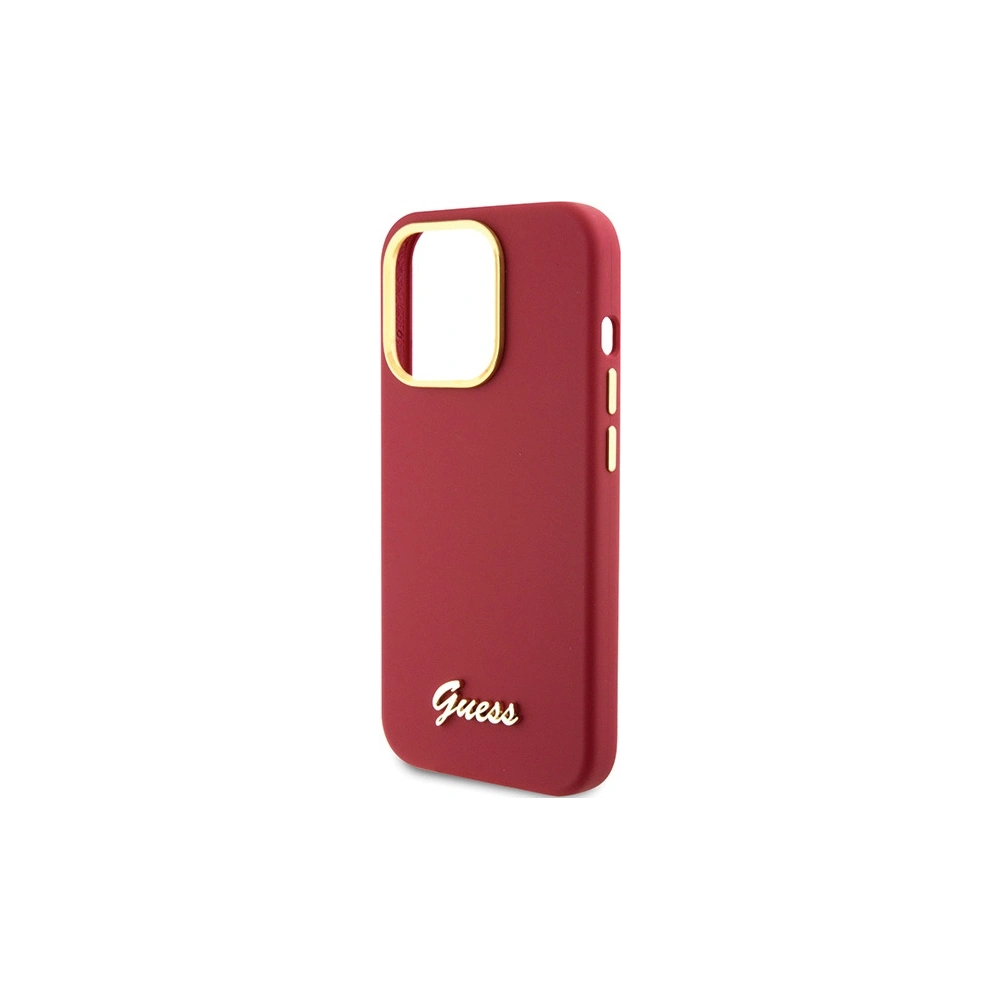 Hurtownia GSM - Etui Guess GUHCP15XSMBSLM Apple iPhone 15 Pro Max hardcase silikonový s kovovým logem a rámem magenta - GUE3033 - {ean13} - Hurt